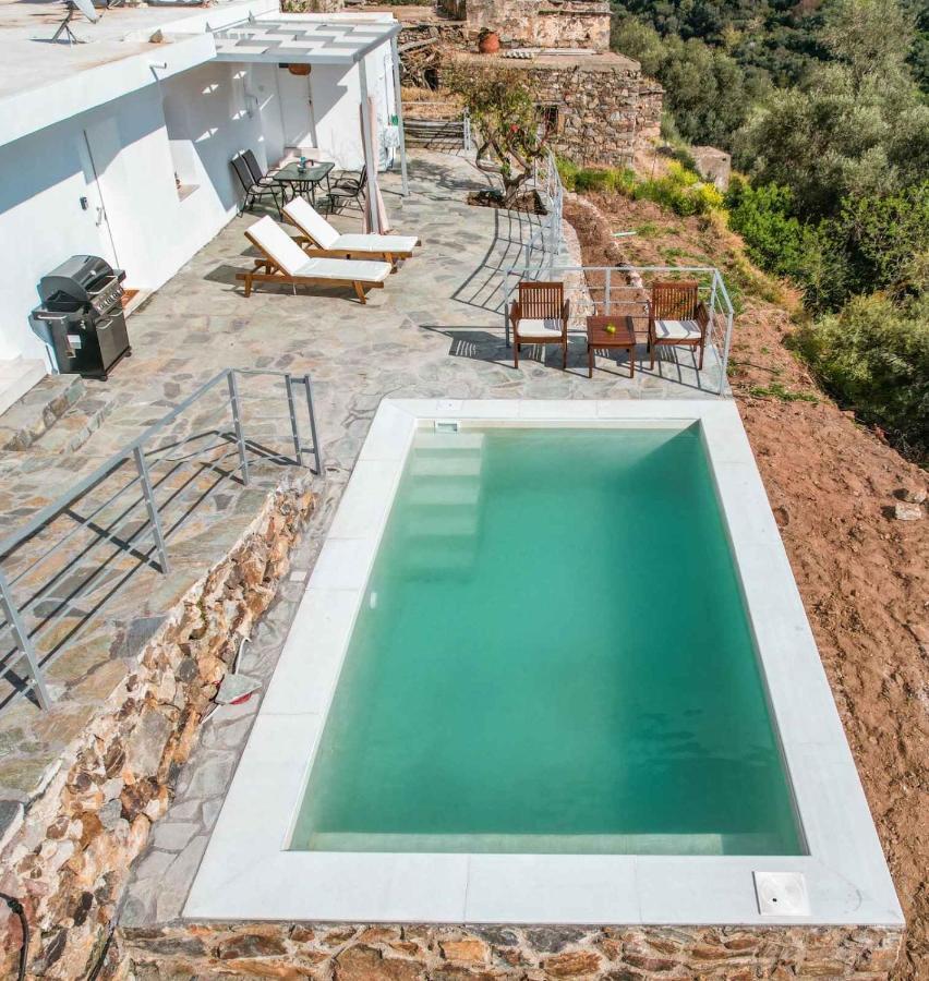 KámbosKampos View - Quiet House At The End Of The Road, Private Pool别墅 外观 照片